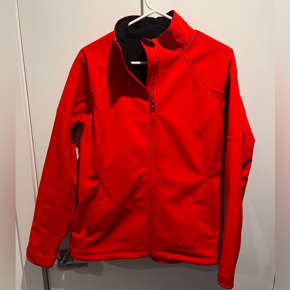 Marmot lined red jacket size L